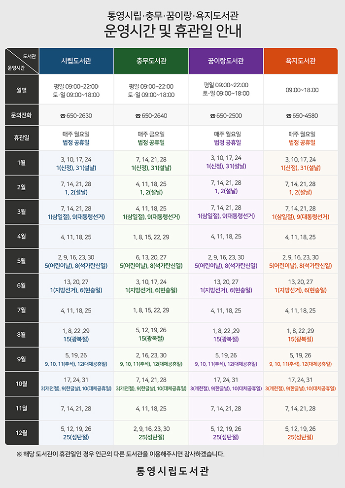 휴관일